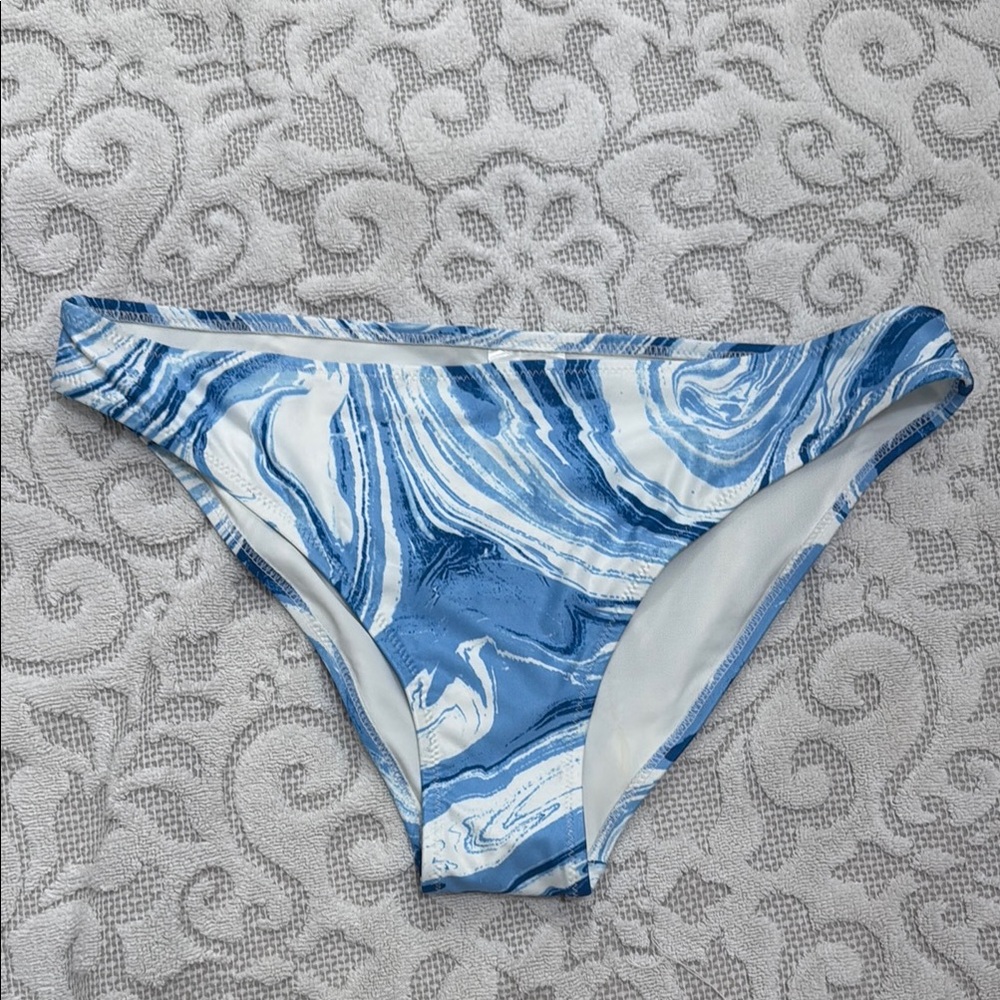 NWOT H& M Blue Marble Women's Swim Bottom